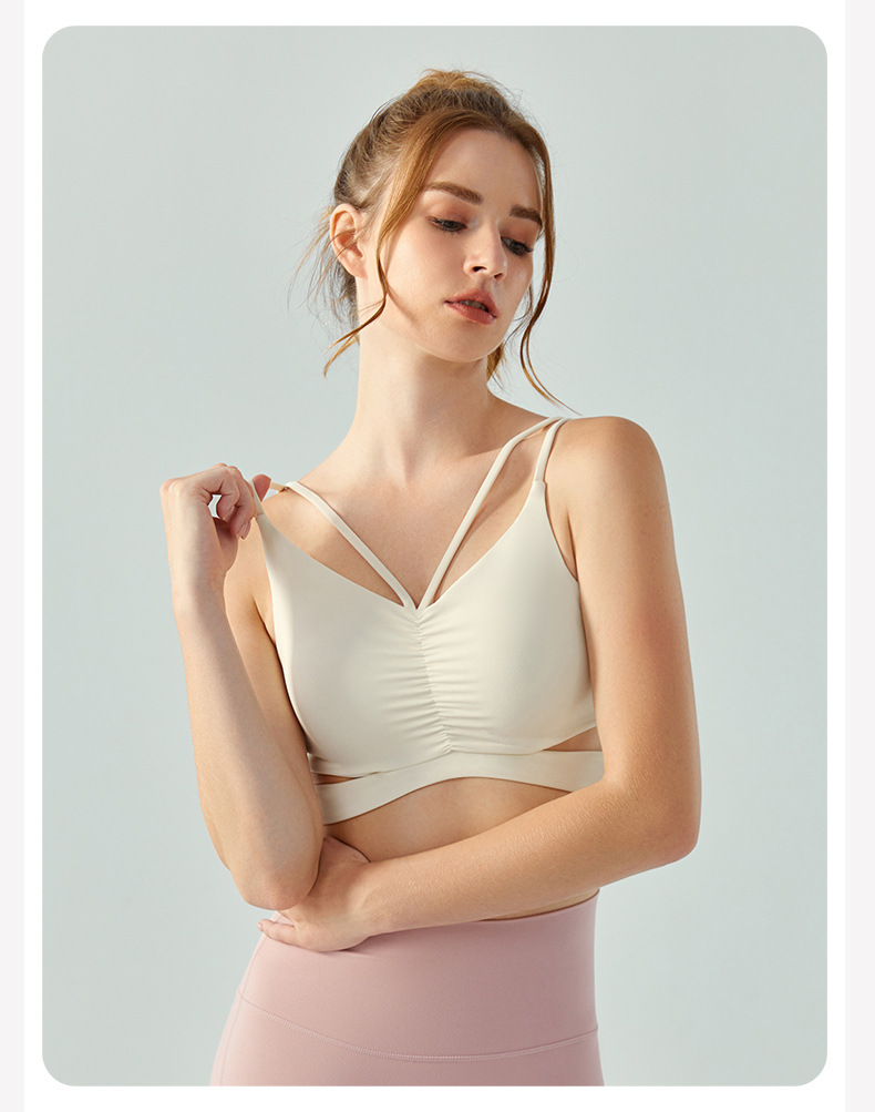 Lululemon sports bra yoga pink