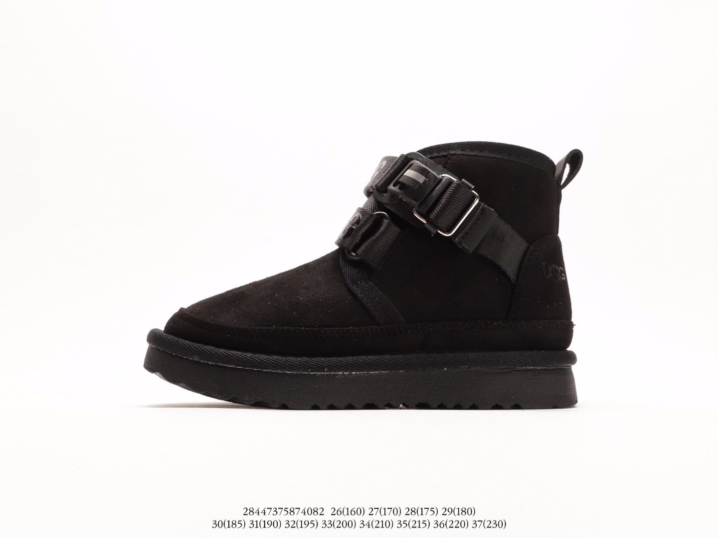 UGG 潮流百搭 英伦风 短筒靴 耐磨防滑 舒适保暖 秋冬休闲厚底雪地鞋注意：图下方显示为实际脚长，单位毫米[手工测量，可能存在5毫米左右的误差] #28447375874082-选品中心