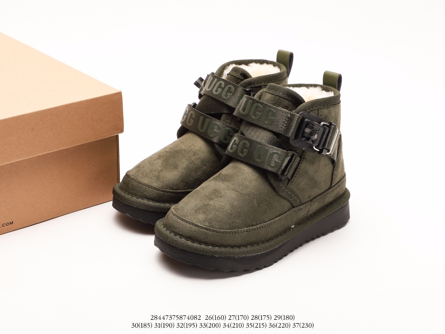 图片[9]-UGG 潮流百搭 英伦风 短筒靴 耐磨防滑 舒适保暖 秋冬休闲厚底雪地鞋注意：图下方显示为实际脚长，单位毫米[手工测量，可能存在5毫米左右的误差] #28447375874082-选品中心