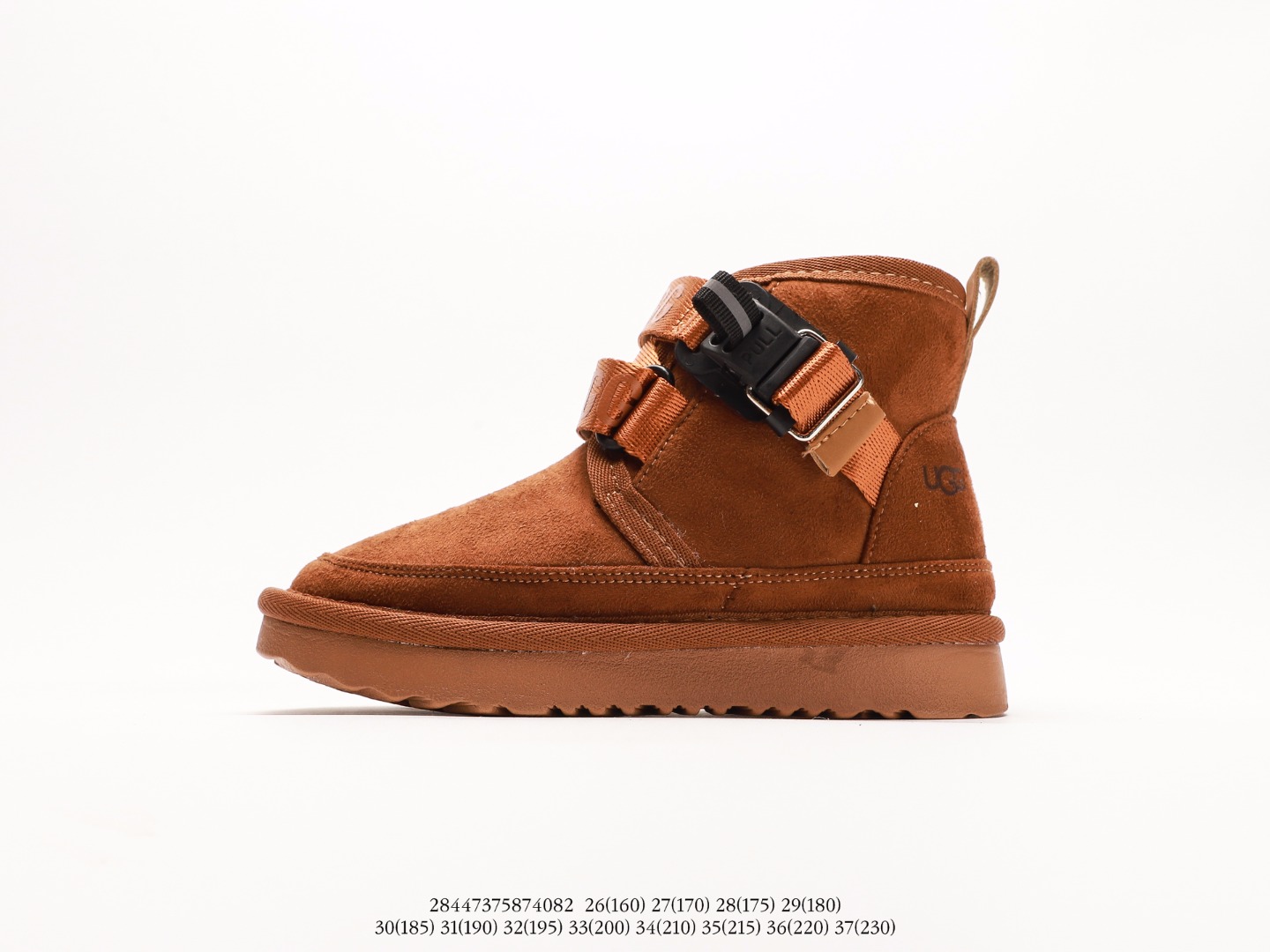 UGG 潮流百搭 英伦风 短筒靴 耐磨防滑 舒适保暖 秋冬休闲厚底雪地鞋注意：图下方显示为实际脚长，单位毫米[手工测量，可能存在5毫米左右的误差] #28447375874082-选品中心