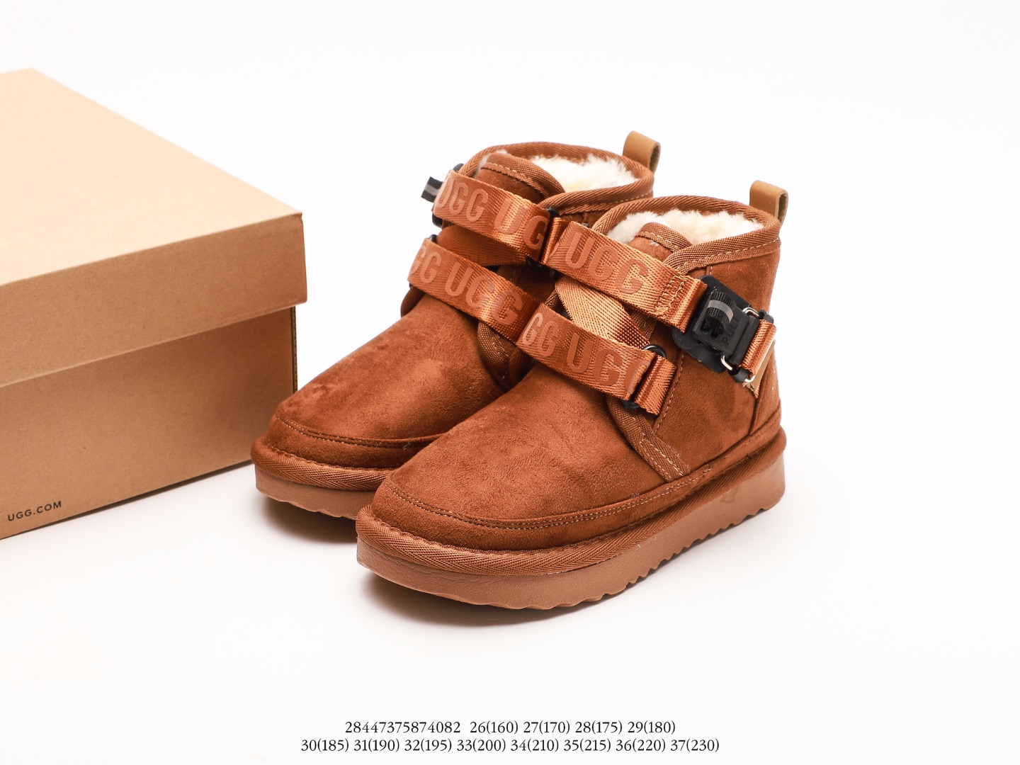 图片[9]-UGG 潮流百搭 英伦风 短筒靴 耐磨防滑 舒适保暖 秋冬休闲厚底雪地鞋注意：图下方显示为实际脚长，单位毫米[手工测量，可能存在5毫米左右的误差] #28447375874082-选品中心