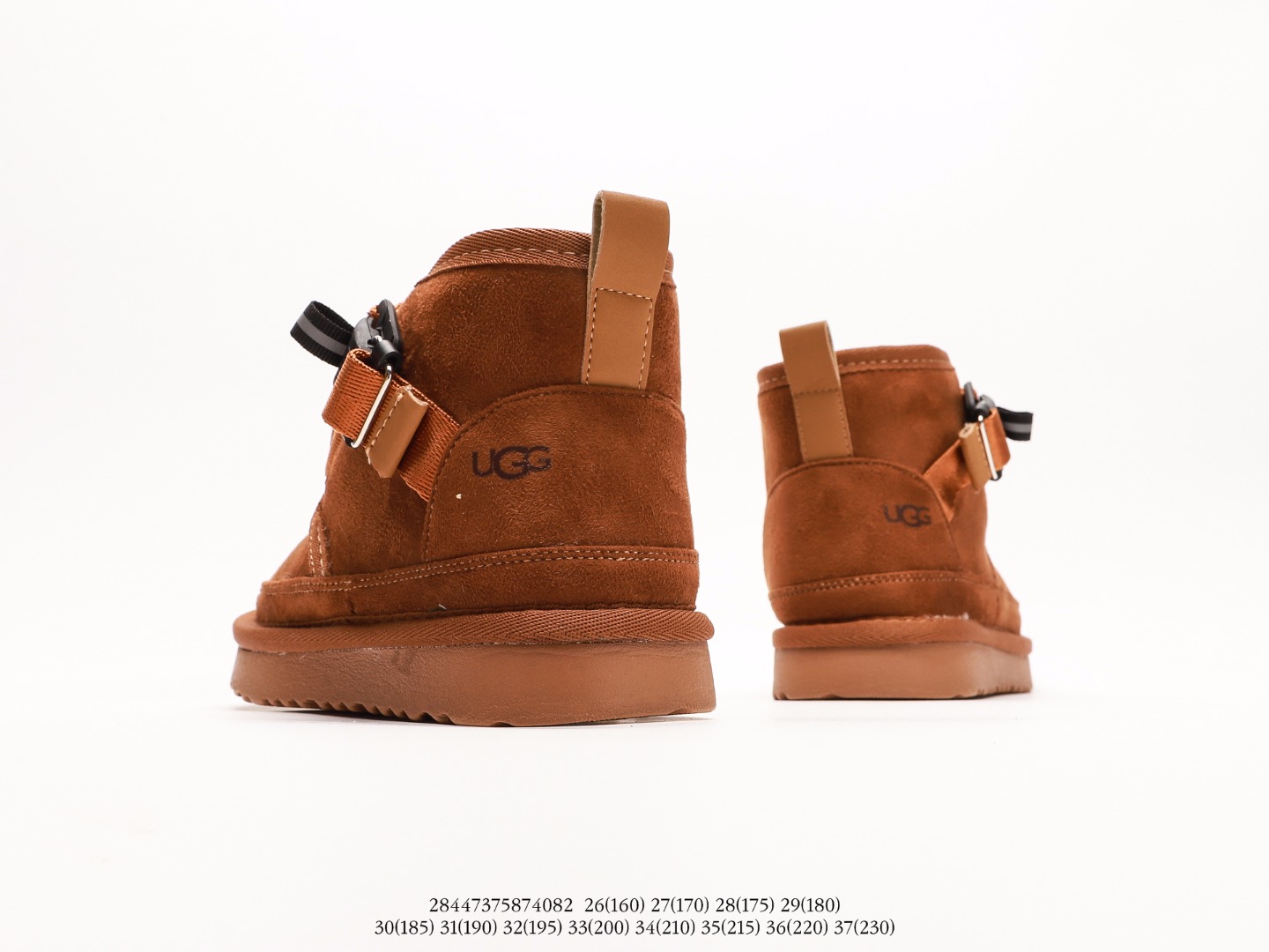 图片[6]-UGG 潮流百搭 英伦风 短筒靴 耐磨防滑 舒适保暖 秋冬休闲厚底雪地鞋注意：图下方显示为实际脚长，单位毫米[手工测量，可能存在5毫米左右的误差] #28447375874082-选品中心