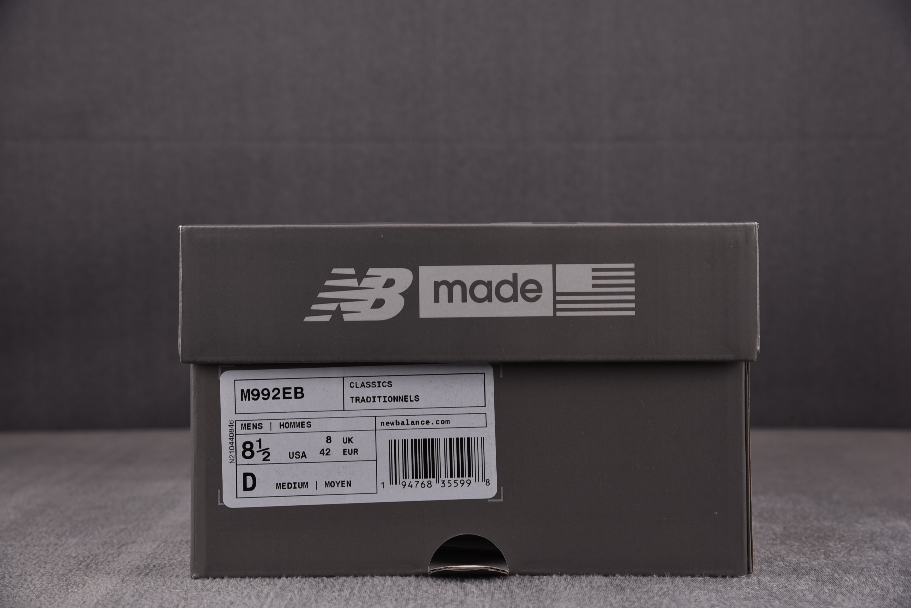 NB992尺码:36-47总裁R版出品-NewBalance992黑灰M992EBYZ004