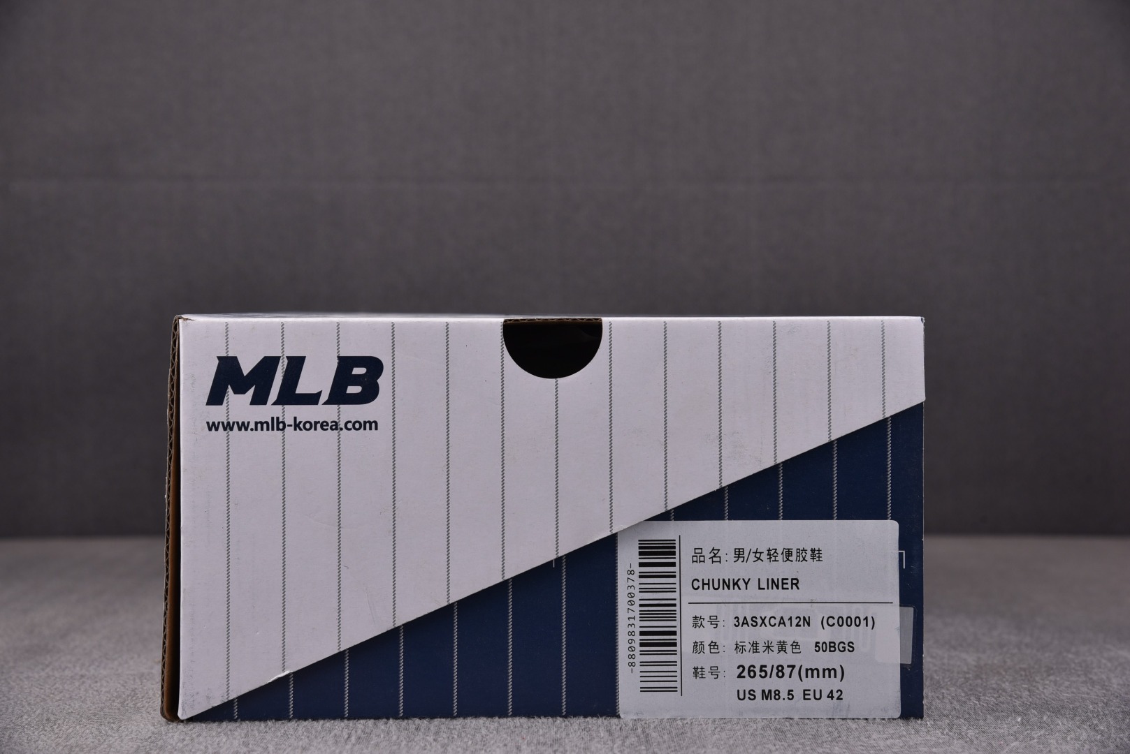 MLB尺码:35-45总裁R版出品-MLBChunkyLinerBasic白黄3ASXCA12N-50B