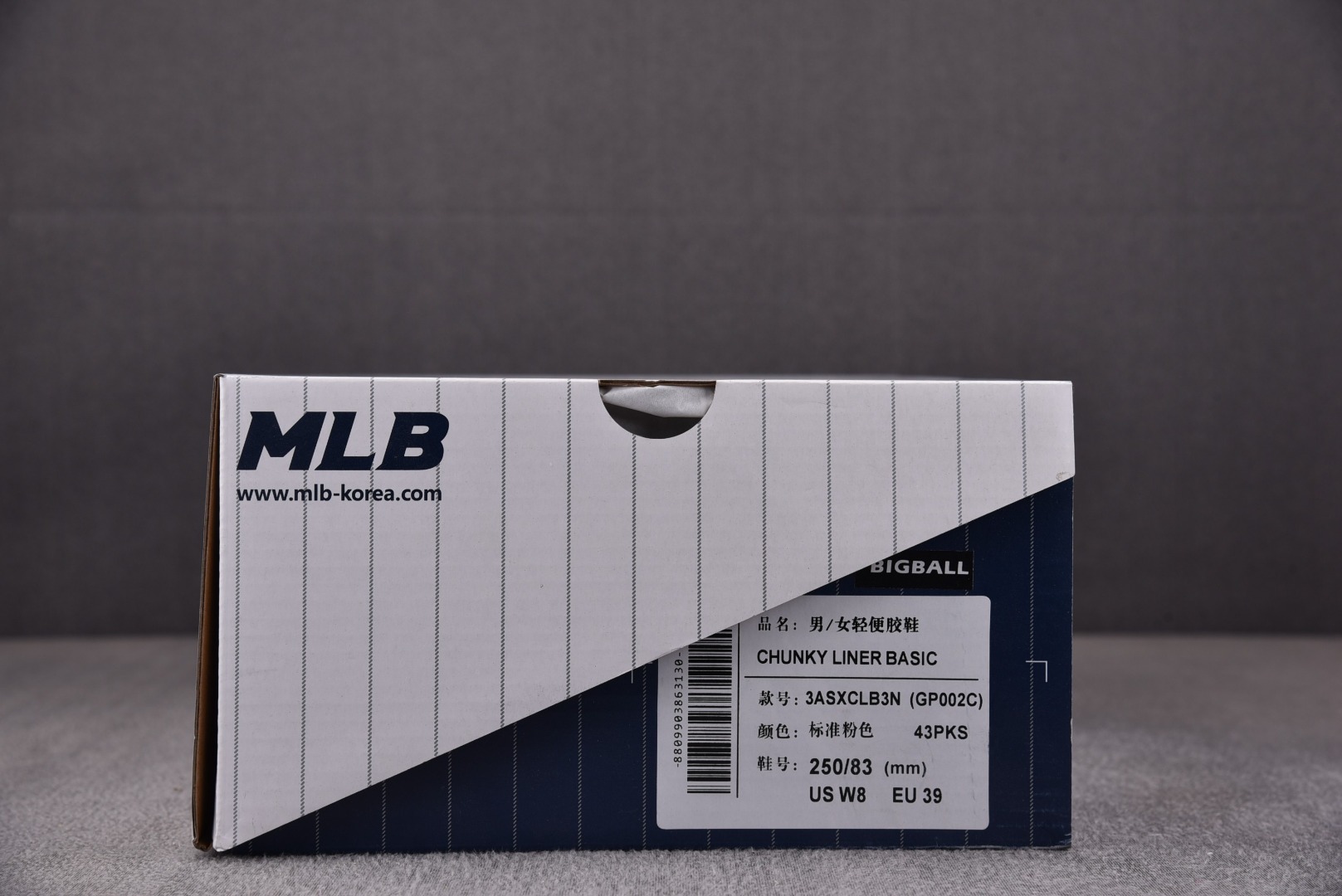 MLB尺码:35-39总裁R版出品-MLBChunkyLinerBasic粉色3ASXCLB3N-43P