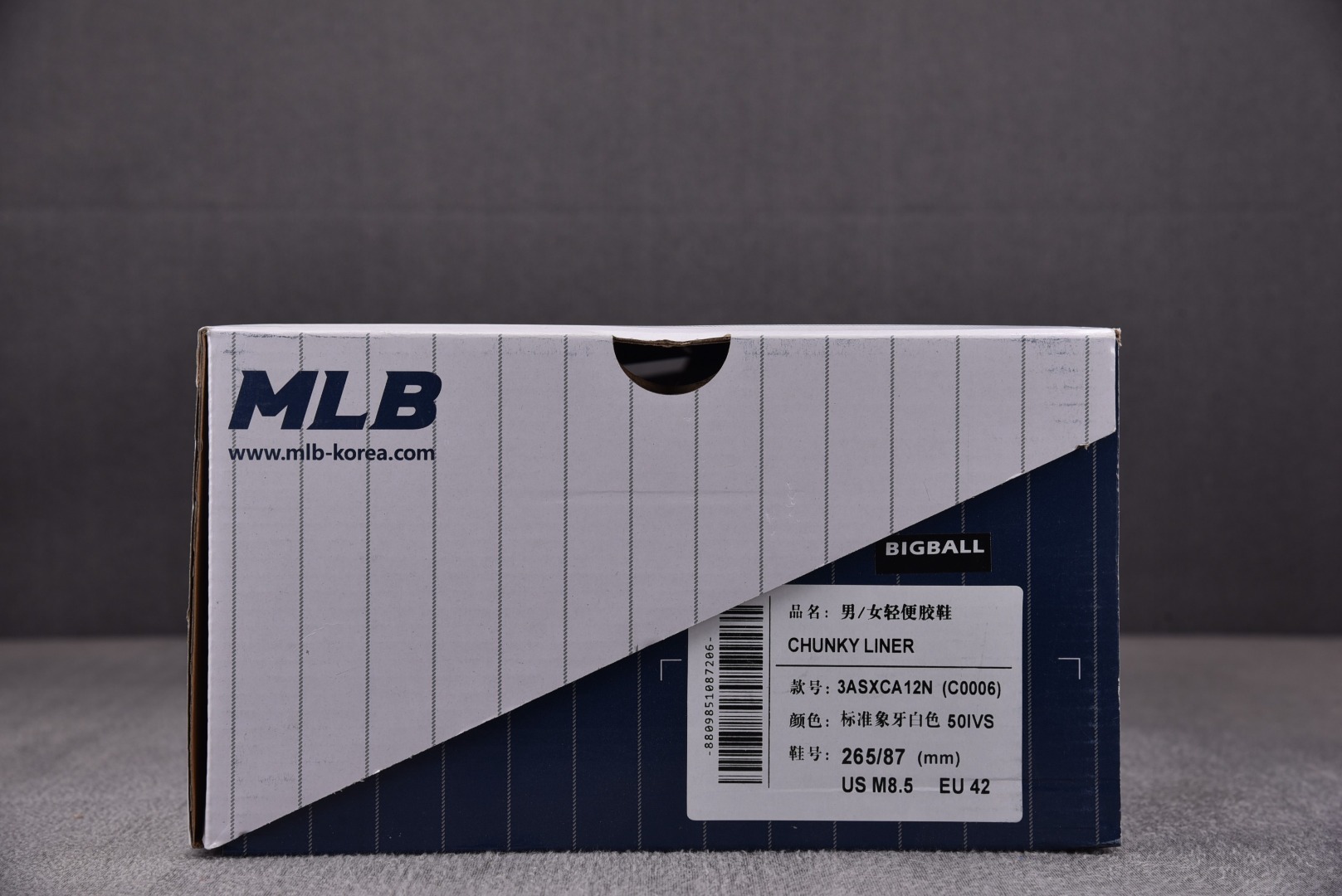 MLB尺码:35-45总裁R版出品-MLBChunkyLinerBasic纽约洋基队象牙白3ASXCA1