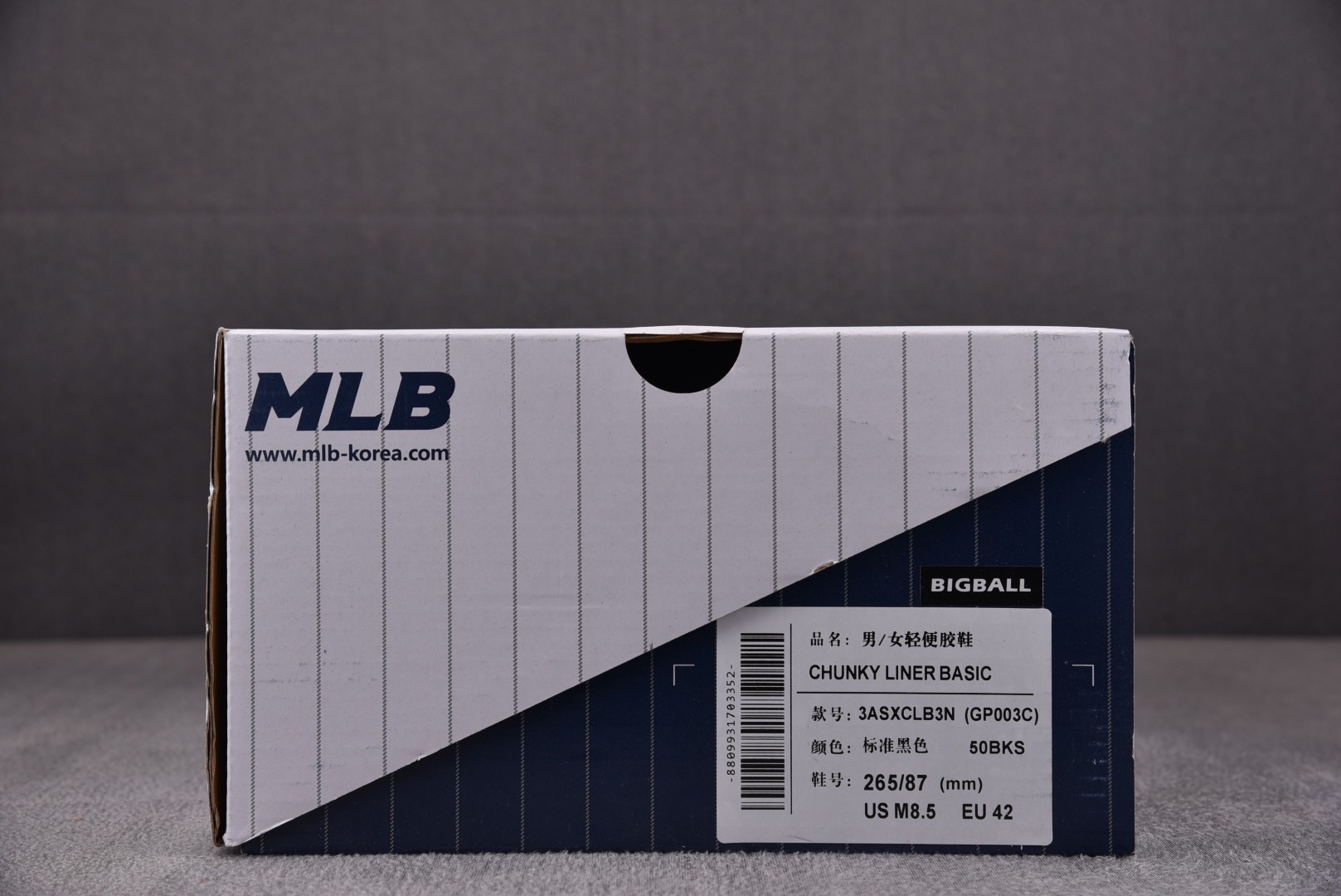 MLB尺码:35-45总裁R版出品-MLBChunkyLinerBasic纽约洋基队黑色3ASXCLB3