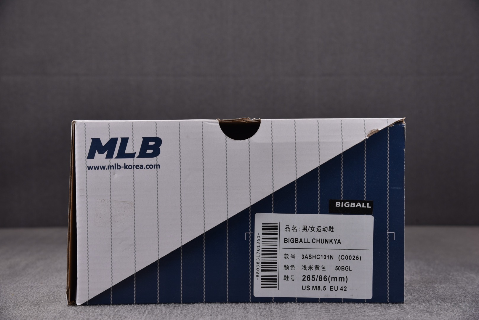 MLB尺码:35-45总裁R版出品-MLBBigBallChunky浅米黄3ASHC101N-50BGL