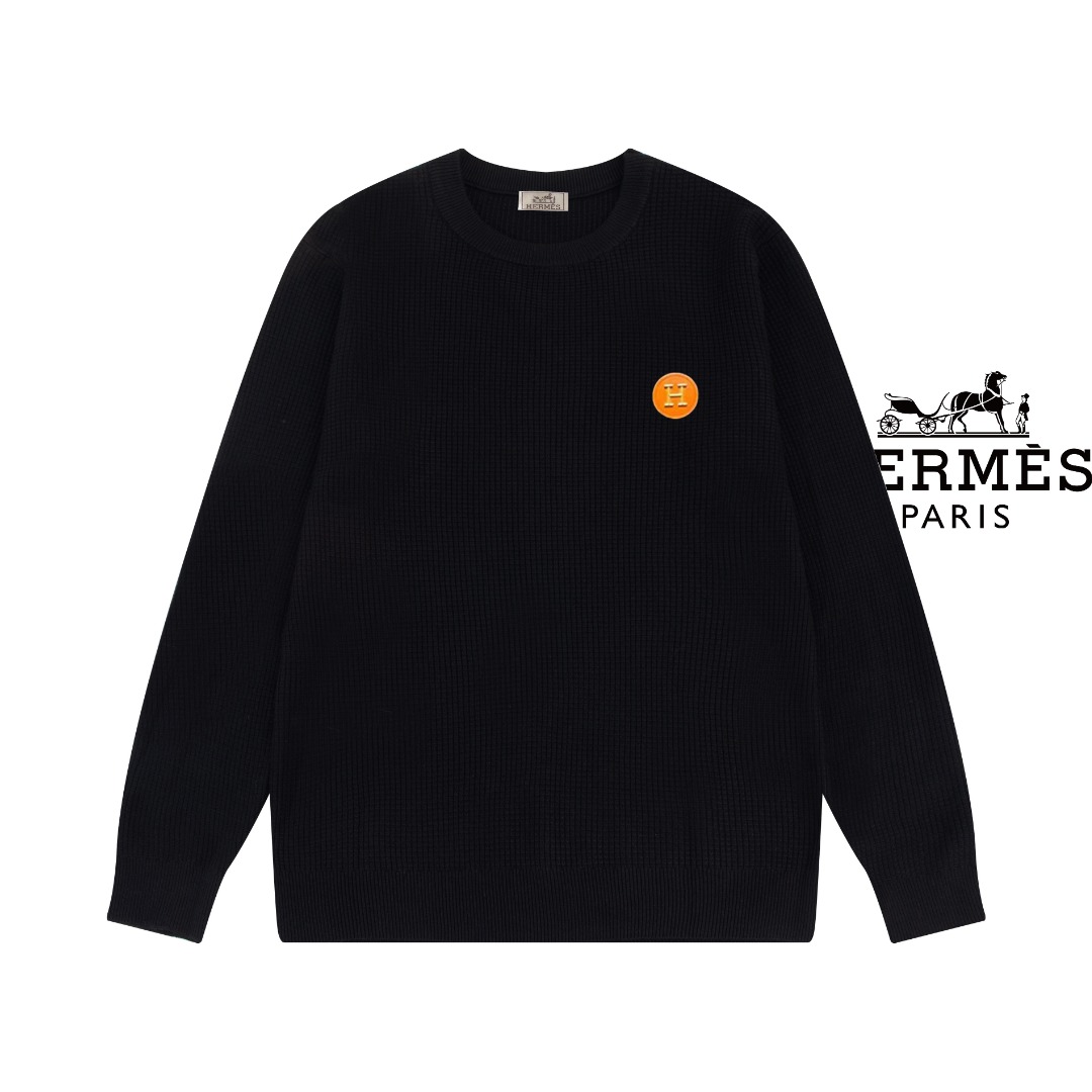 CJCR Hermes Classic Cotton Wool Sweater: Timeless Style, Quality Material, Versatile Wear