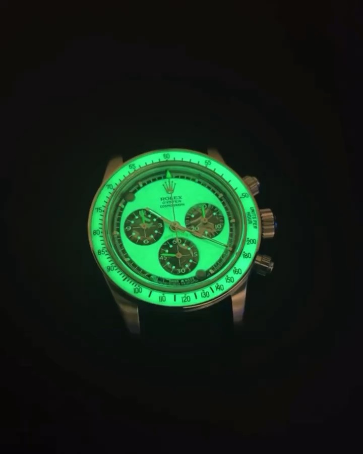 Lujo barato
 Rolex Daytona Reloj Negro Azul Verde Trabajo abierto Vintage