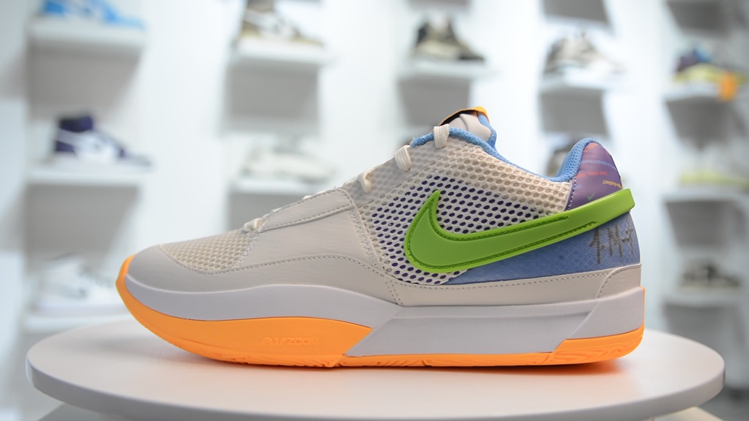 [Basketball Shoes for Real Games]Holy Gun Morant first generation gray orange