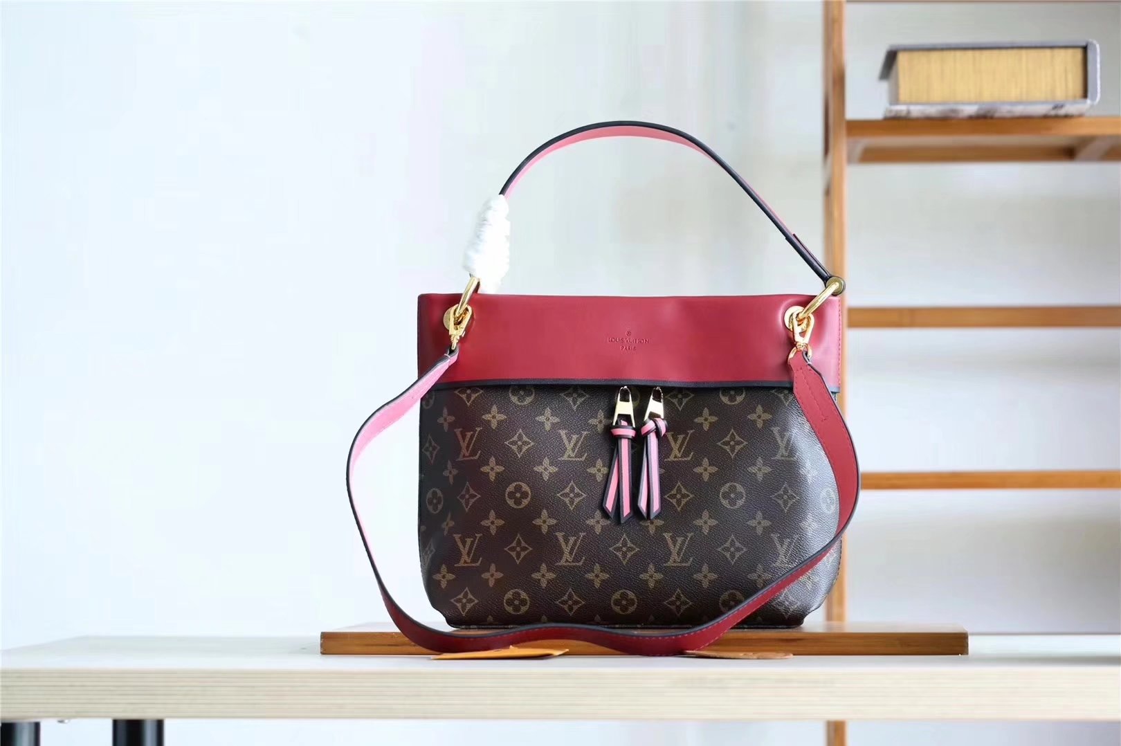 Louis Vuitton Bags Handbags Blue Caramel Pink Rose Women Monogram Canvas Spring Collection Fashion Casual m44272