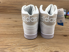 2017新配色爆款阿迪达斯高帮商城品质真标正品材料 阿迪达斯范冰冰同款系列男女鞋高帮板鞋 白金 货号BY2335 36-44