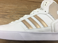 2017新配色爆款阿迪达斯高帮商城品质真标正品材料 阿迪达斯范冰冰同款系列男女鞋高帮板鞋 白金 货号BY2335 36-44