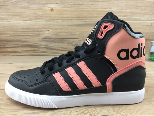 2017新配色爆款阿迪达斯高帮商城品质真标正品材料 阿迪达斯范冰冰同款系列男女鞋高帮板鞋 黑玫瑰粉 货号CP9625 36-4