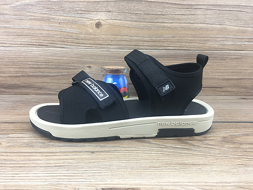 New balance 纽巴伦 NB凉鞋 PJ7F819Z 公司级新百伦二代魔术贴凉鞋 黑白色 36-44