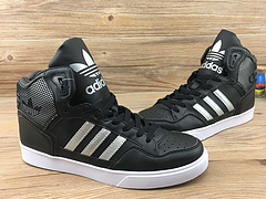 2017新配色爆款阿迪达斯高帮商城品质真标正品材料 阿迪达斯范冰冰同款系列男女鞋高帮板鞋 黑银 货号BY2336 36-44