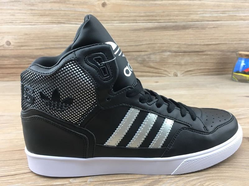 2017新配色爆款阿迪达斯高帮商城品质真标正品材料 阿迪达斯范冰冰同款系列男女鞋高帮板鞋 黑银 货号BY2336 36-44