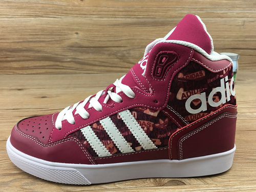 2017新配色爆款阿迪达斯高帮商城品质真标正品材料 阿迪达斯范冰冰同款系列男女鞋高帮板鞋 酒红 货号CP9626 36-44