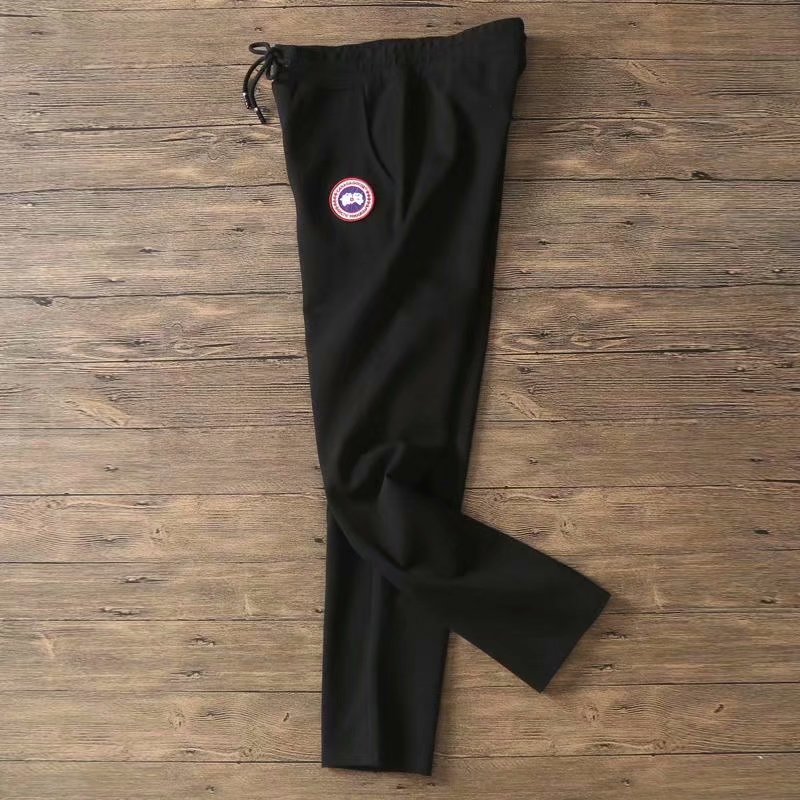 p80.canada goose加大鹅男士运动松紧直筒休闲裤 罗马布面料 大鹅