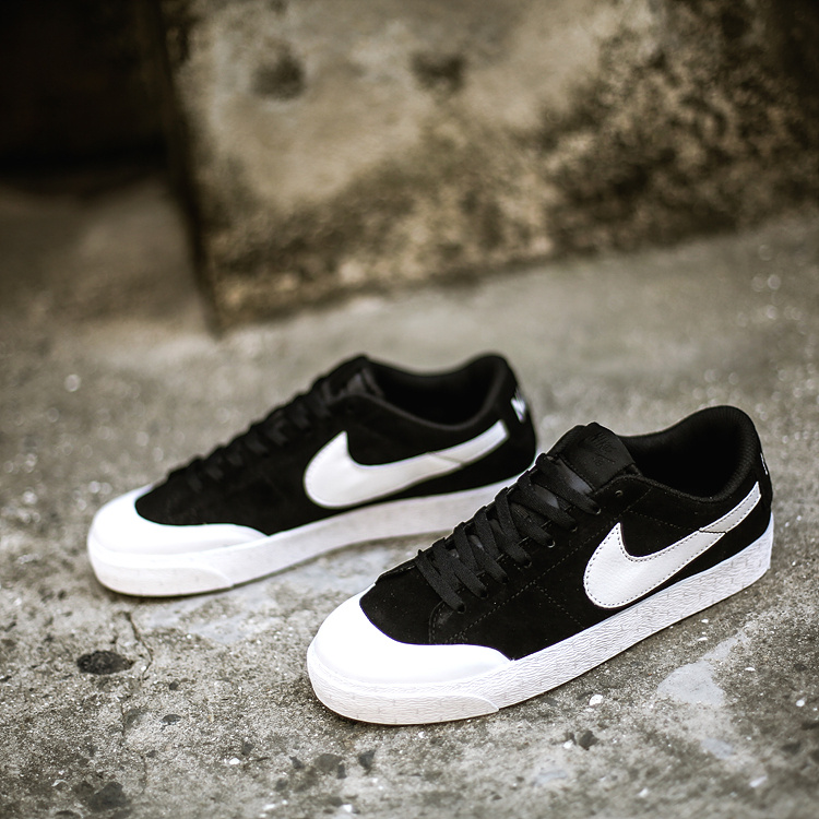 130 【猪八戈】Nike/耐克 SB Blazer Zoom Low XT男女子白黑滑板鞋