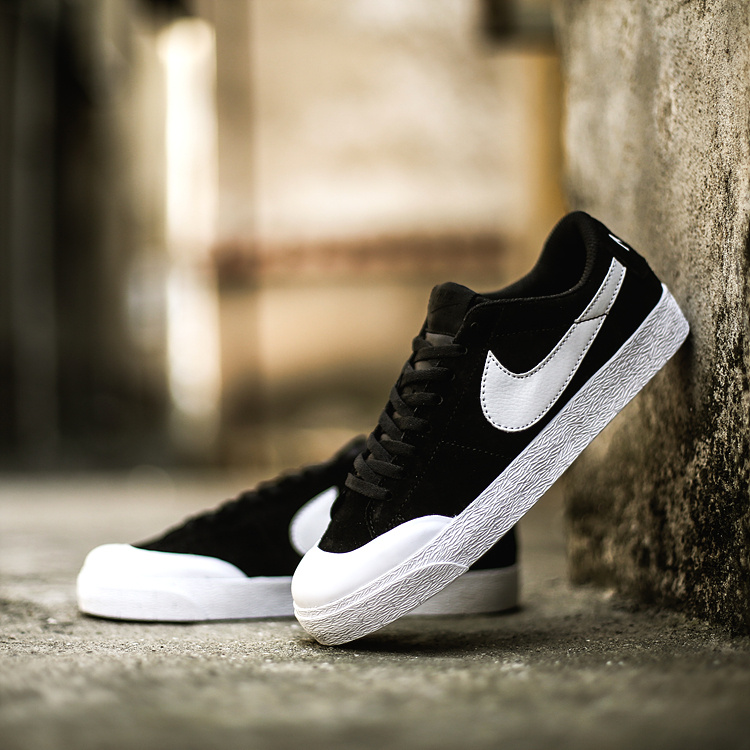 130 【猪八戈】Nike/耐克 SB Blazer Zoom Low XT男女子白黑滑板鞋