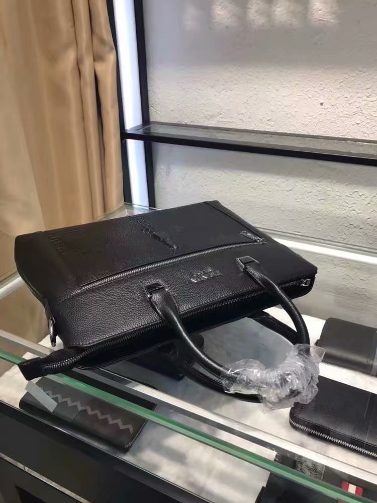 批¥PRADA普拉达 独家新款【型号】193-1商务休闲包【尺寸】38-29-6cm【颜色】黑色 高端品