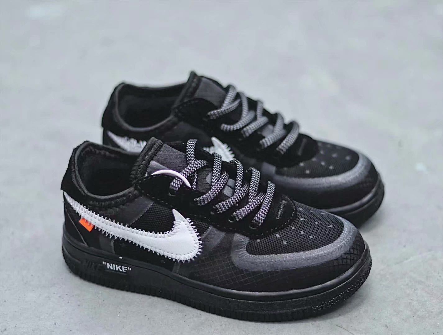 130 <br />#毒物#公司级 NikeAirForce1OW'Volt'2.0联名AF1童鞋，独立磨具，原鞋开膜，区别市面通货版本 尺码：22～35