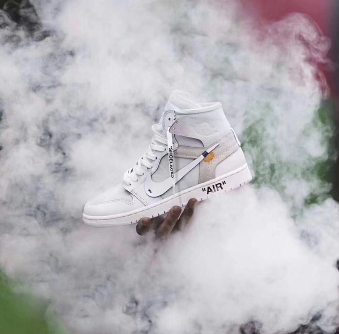 Air Jordan 1 X Off White 2.0 Blanco puro OG puro original, impresionante llegada