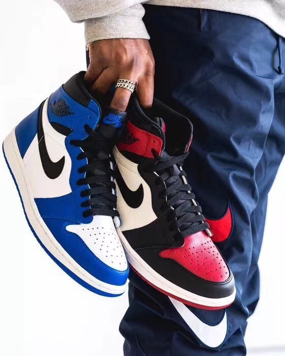 Air Jordan 1 OG "Game Royal" pequeño rayo, azul juego, selección de materiales de alta calidad