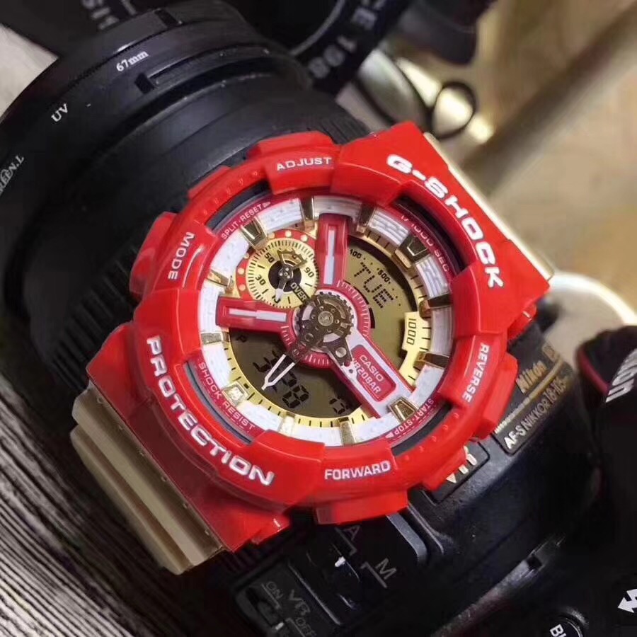 55 卡西欧G -Shock系列抬手灯防水运动男女学生表