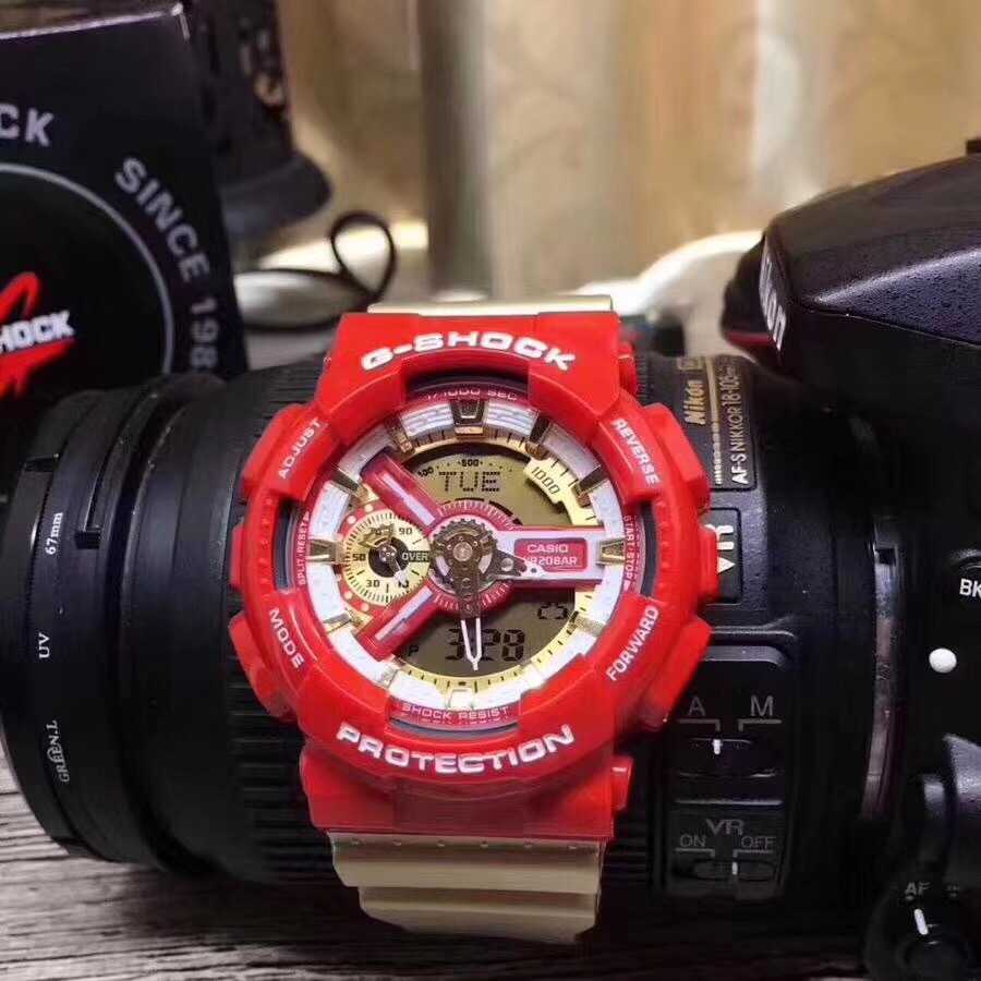 55 卡西欧G -Shock系列抬手灯防水运动男女学生表