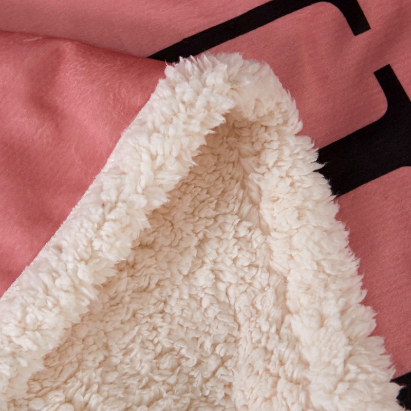 Minimalist Nordic Dual-Sided Sherpa Throw Blanket - Comprehensive 3