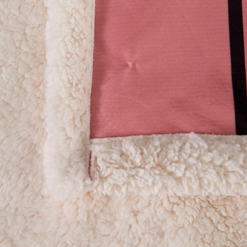 Minimalist Nordic Dual-Sided Sherpa Throw Blanket - Comprehensive 5