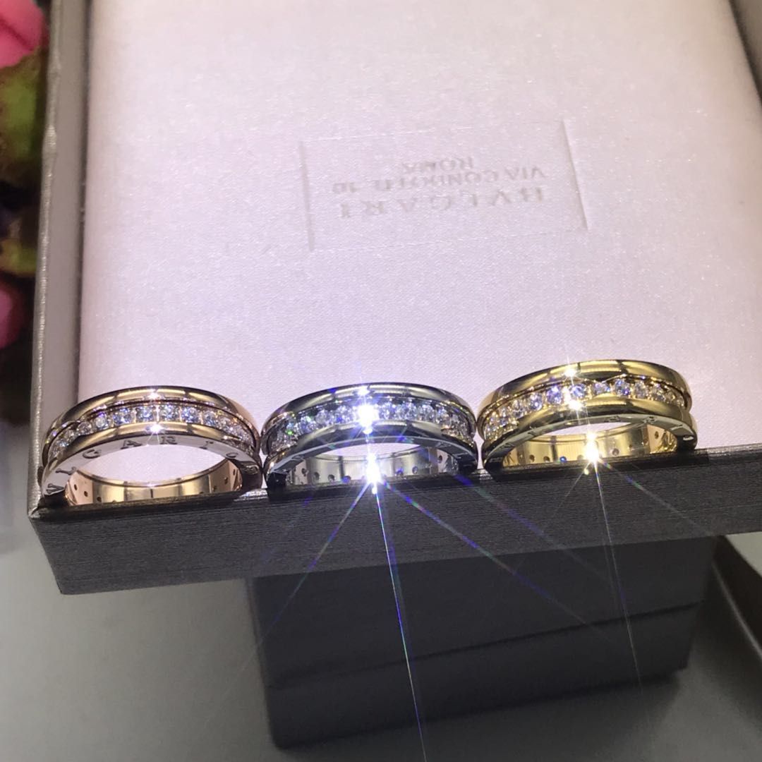 NO:741501,Bvlgari row of diamond couple's ring, using CNC carved high version, color rose gold, platinum, rich gold, three colors available, Bvlgari ring, bvlgari, ring19860909宝格丽一排钻情侣戒指 采用CNC精雕复刻高版本 颜色玫瑰金 白金 土豪金 三色可选,宝格丽戒指,bvlgari,ring,Jewelry