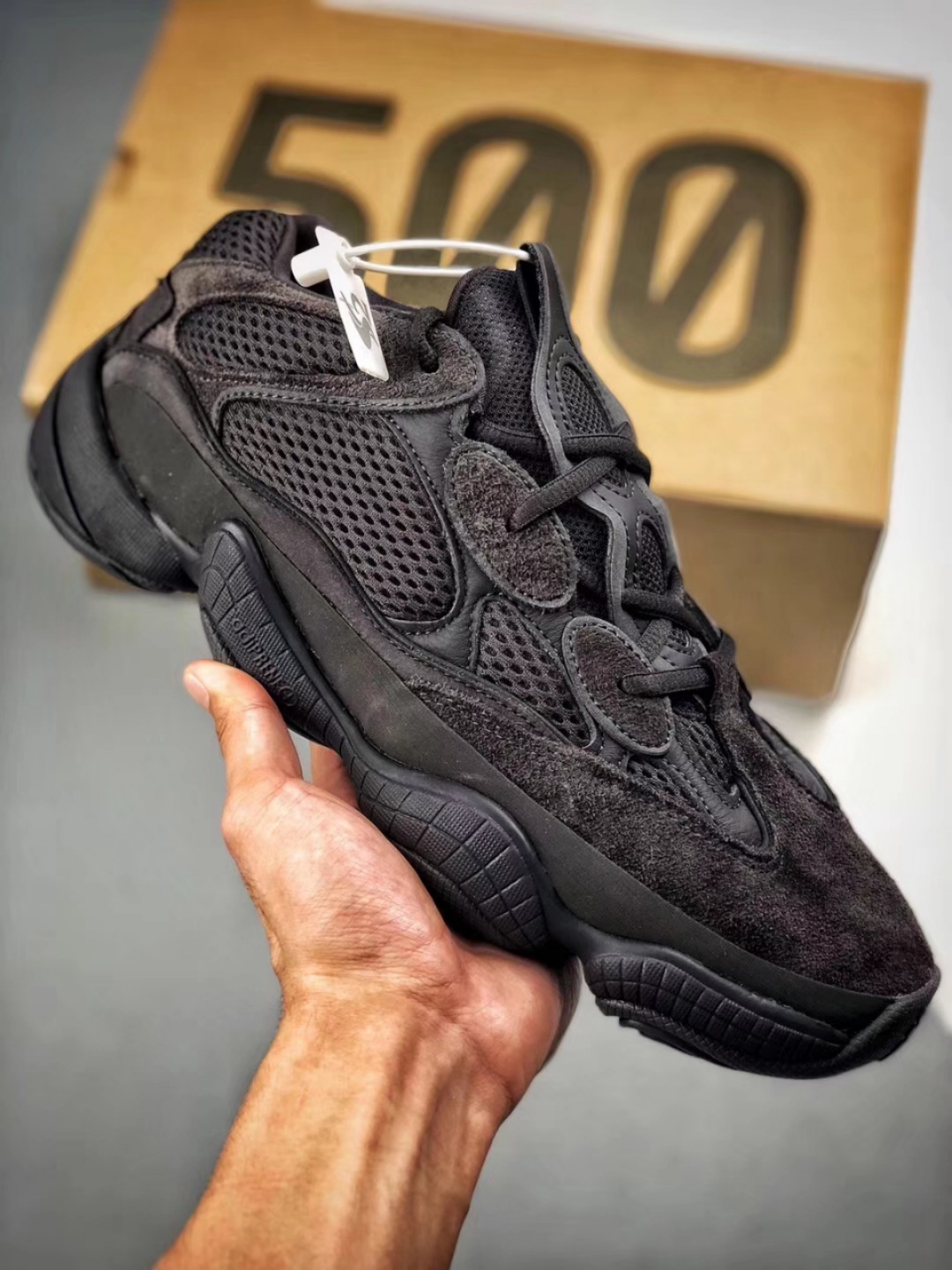 Recogida local Apoyo a pago contra reembolso Versión original S2 Nuevo lote envío! Adidas Yeezy500 Utility Bl…