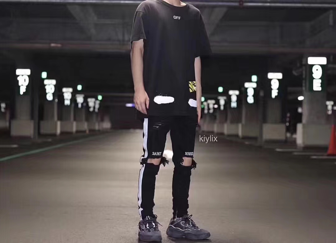 Yeezy 500 negro oficial puro F36640 material promocional seleccionado#