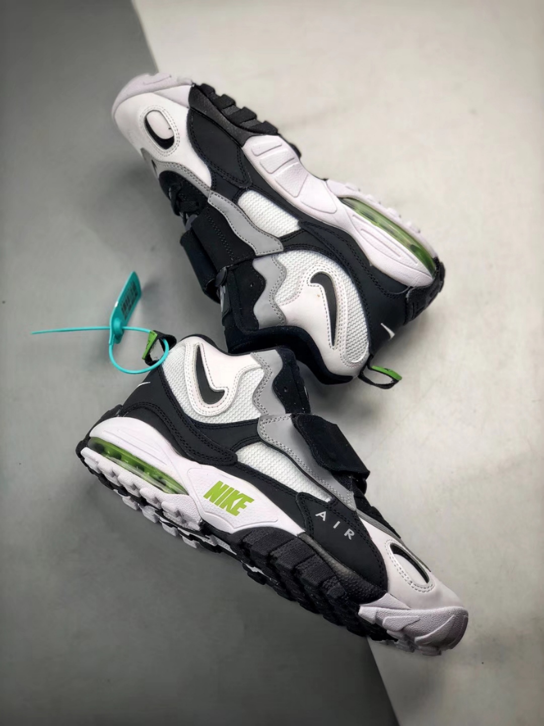 280原装平台版本 淘行者Nike Sportswear Air Max Speed Turf 加速实验系列复古气垫篮球鞋黑灰白货号525225-011