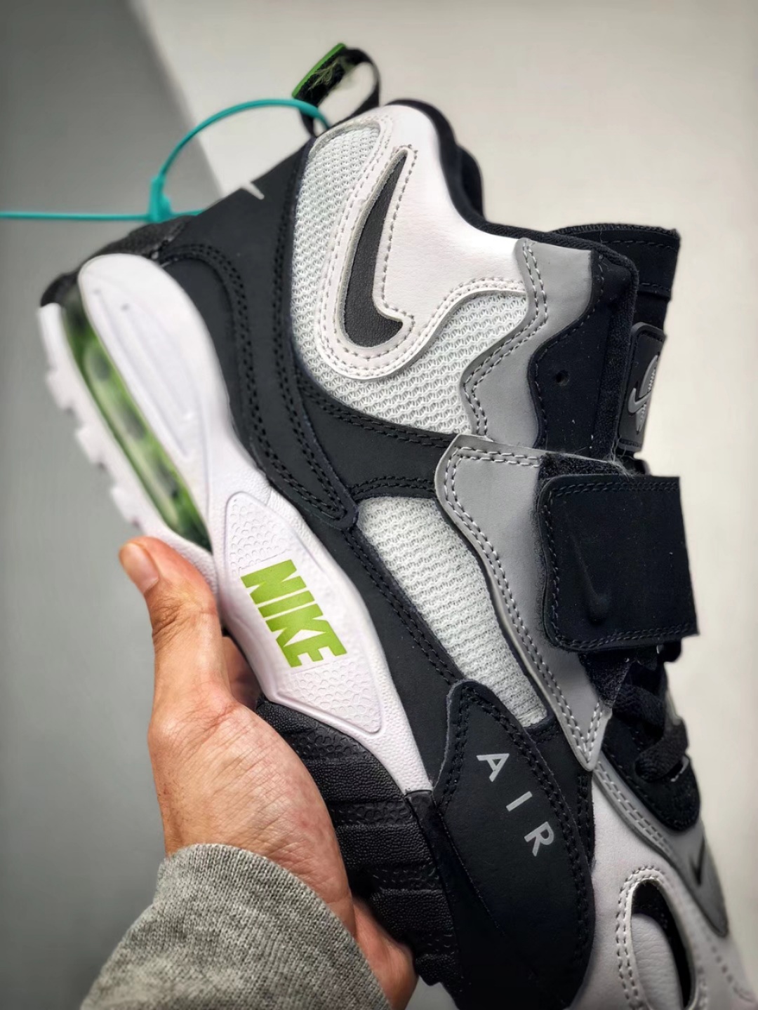 280原装平台版本 淘行者Nike Sportswear Air Max Speed Turf 加速实验系列复古气垫篮球鞋黑灰白货号525225-011