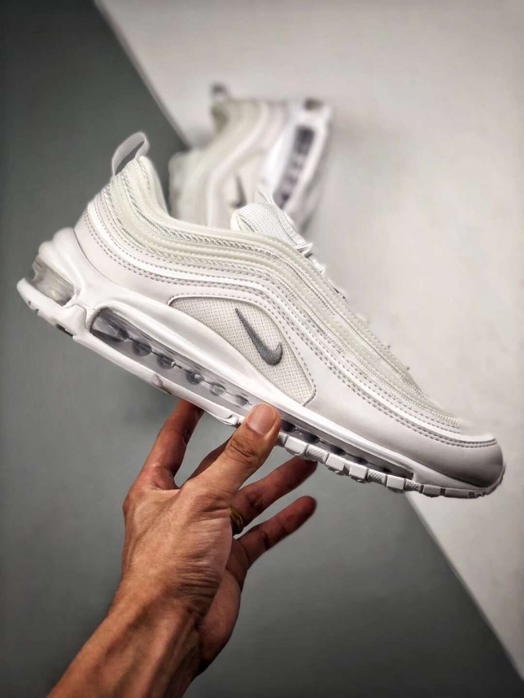 210【独家纯原版本 Air Max 97 OG 纯白子弹拆解原鞋