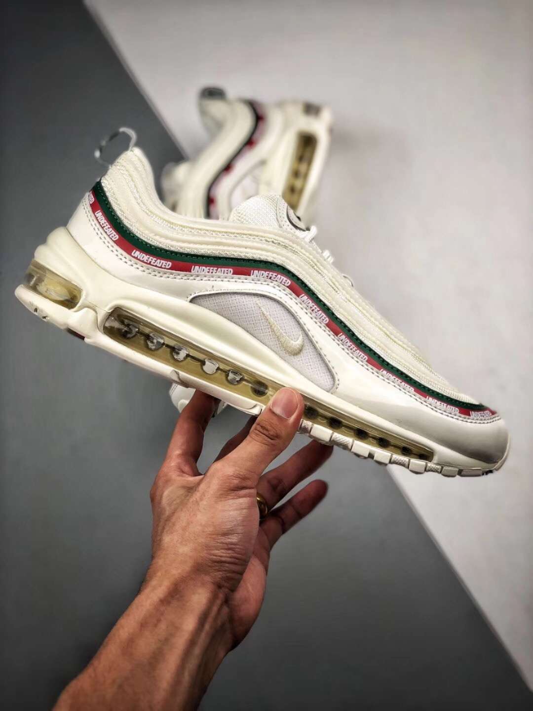 210【独家纯原版本 UNDEFEATED X Air Max 97五道杠 联名白子弹
