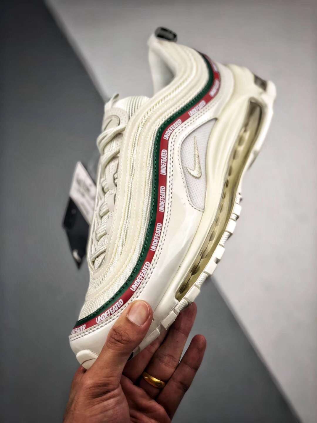 210【独家纯原版本 UNDEFEATED X Air Max 97五道杠 联名白子弹