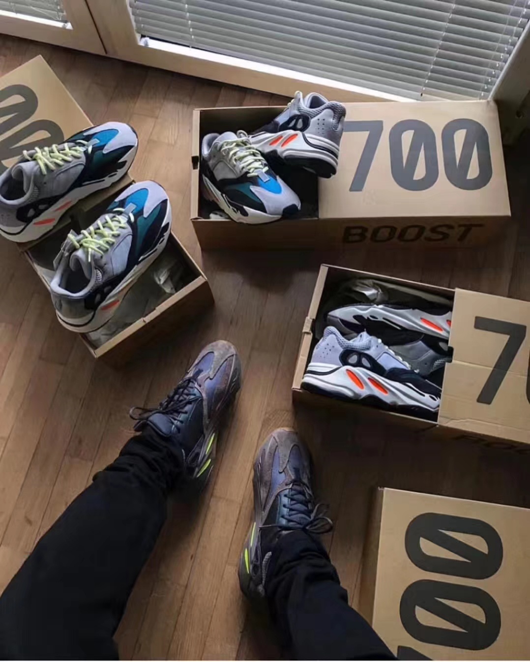 YEEZY 700 BOOST "MAUVE" OG original puro, material seleccionado#