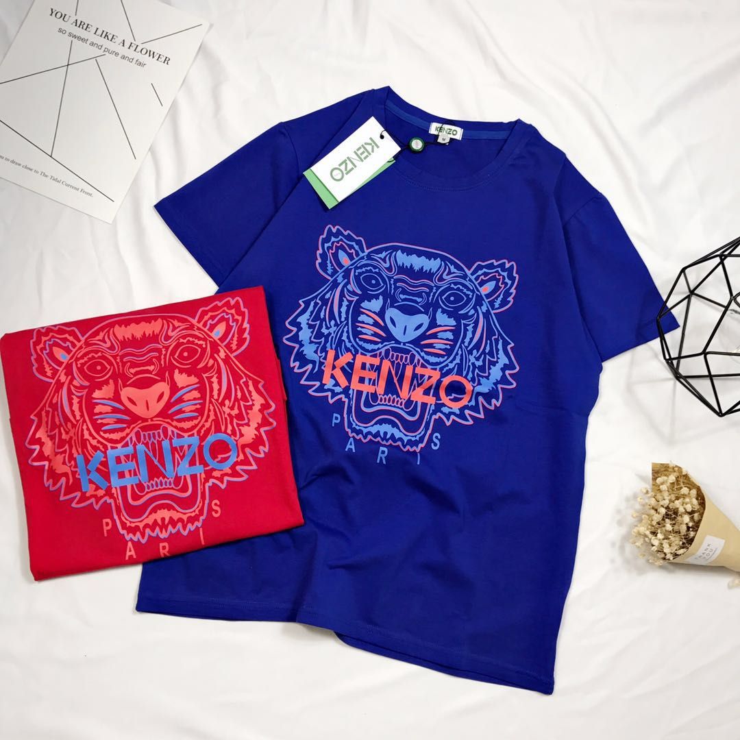 65KENZO19ss限量情侣款虎头T恤！