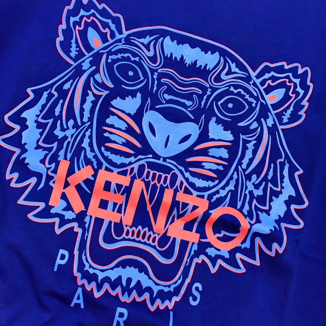 65KENZO19ss限量情侣款虎头T恤！