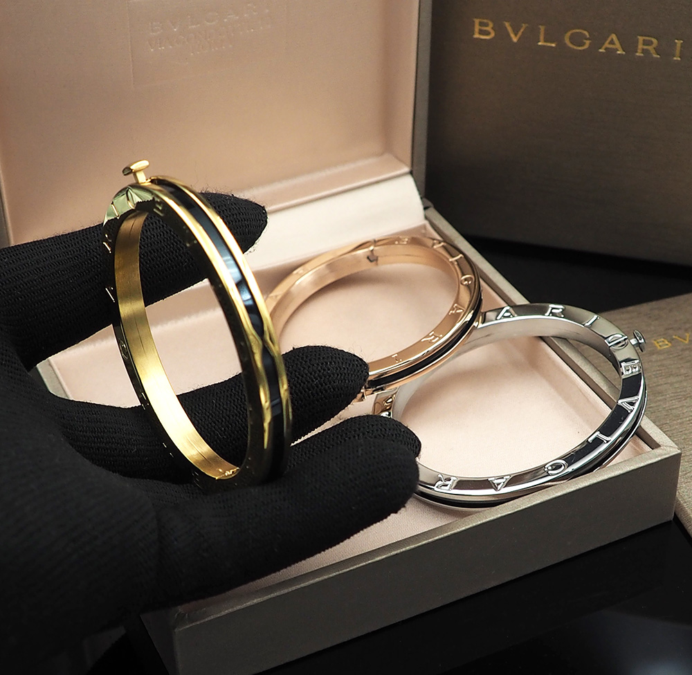 Bvlgari Aaaa
 Gioielleria Braccialetto Nero Oro Rose rosa Argento