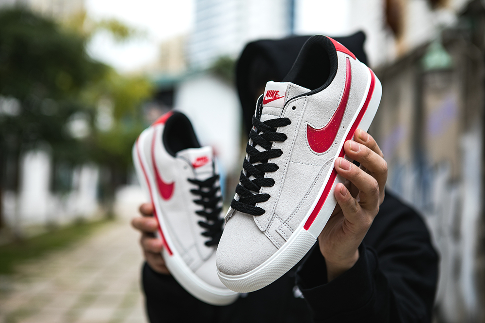 120真标半码 耐克 nike BLAZER LOW 果冻 冷灰砂赭男女子低帮休闲板鞋