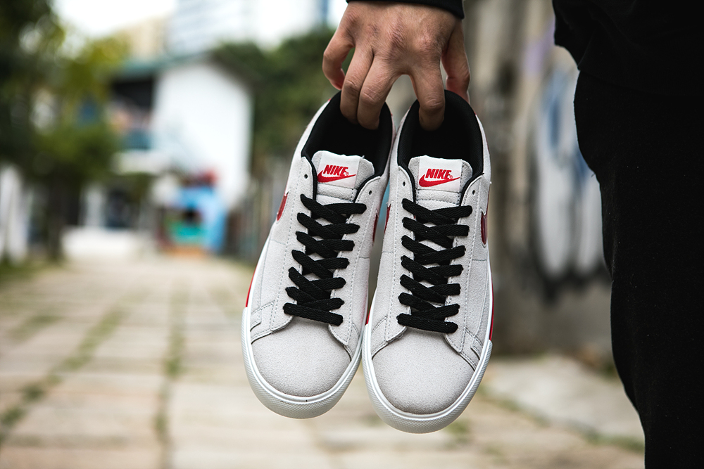 120真标半码 耐克 nike BLAZER LOW 果冻 冷灰砂赭男女子低帮休闲板鞋