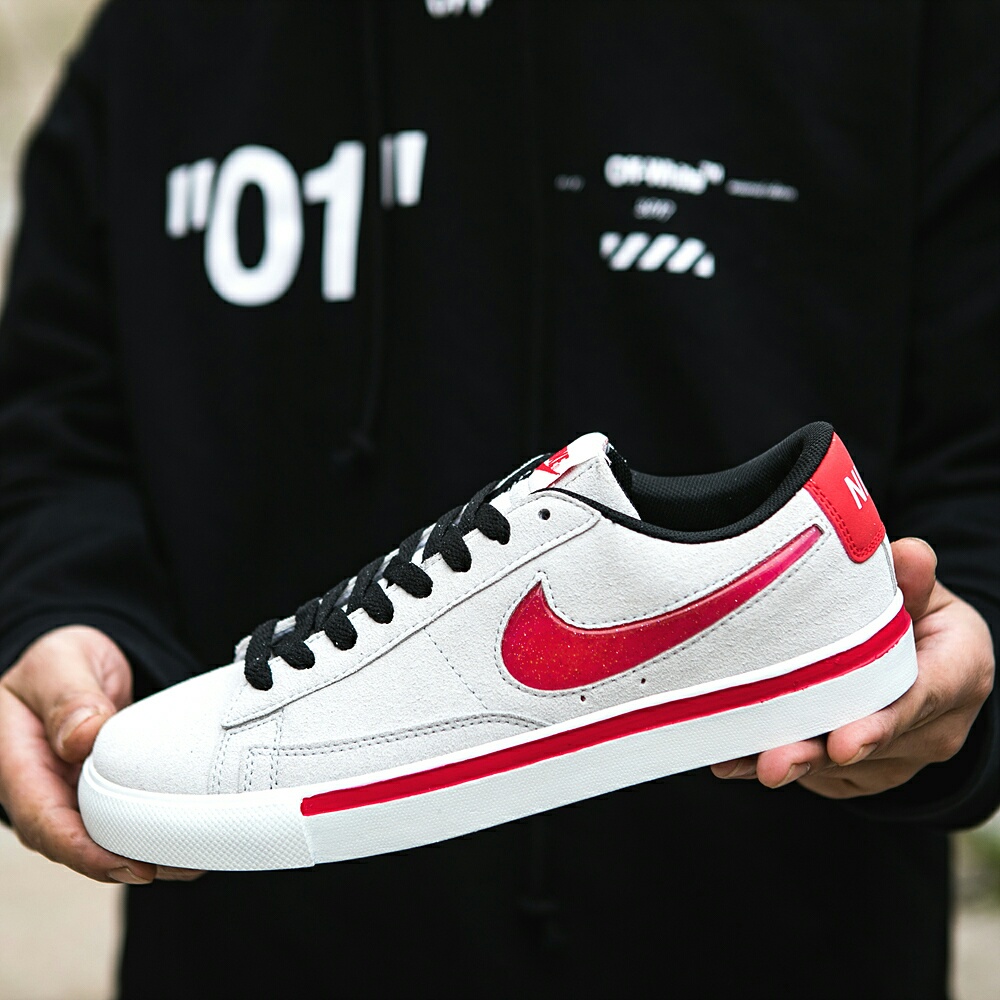 120真标半码 耐克 nike BLAZER LOW 果冻 冷灰砂赭男女子低帮休闲板鞋