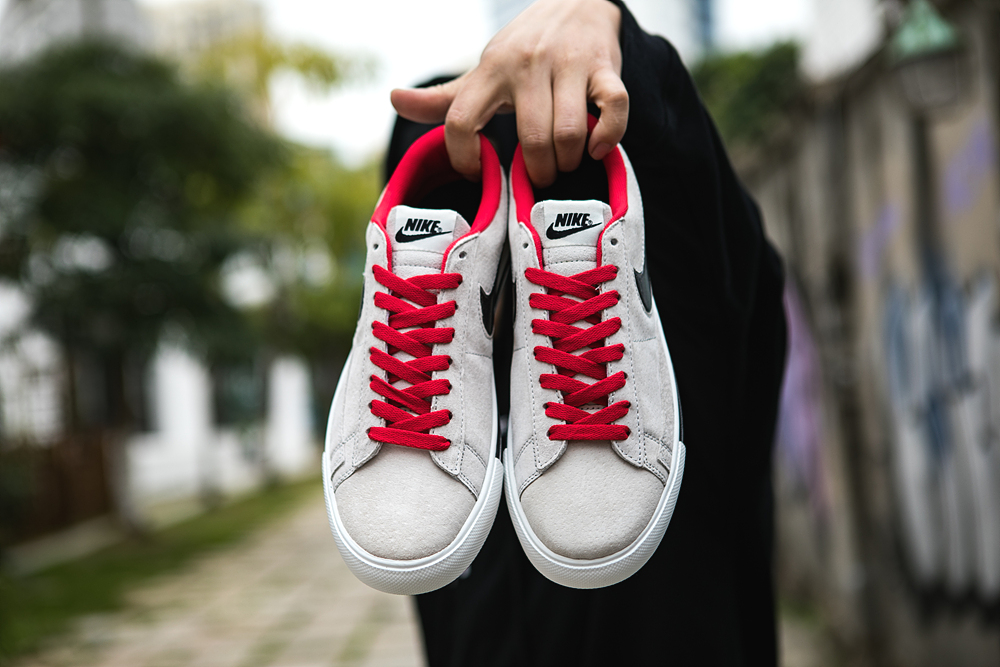 120真标半码 耐克 nike BLAZER LOW 果冻 冷灰砂赭男女子低帮休闲板鞋